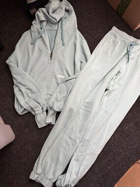 Light Blue Hoodie & Jogger Set